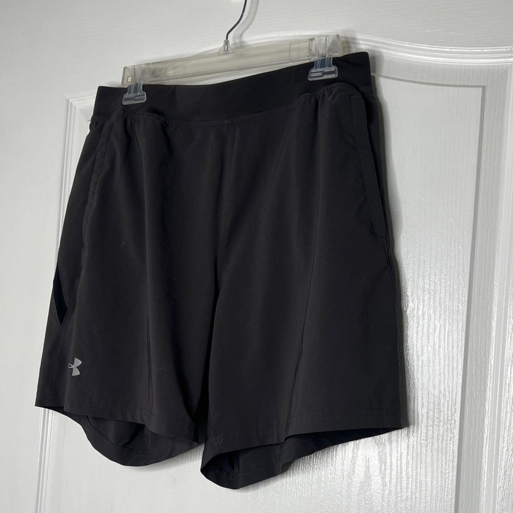 Under Armour Black Men's Athletic Shorts with Reflective Logo